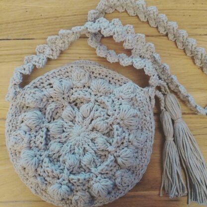 Sac beige au crochet